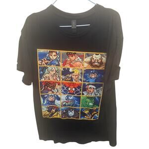 Marvel vs Capcom 1 Video Game Character Select Screen Graphic Art T-Shirt Large